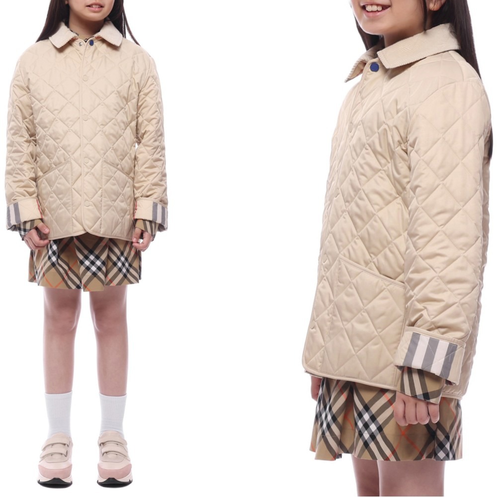 25SS 코듀로이 다이아몬드 퀼팅 재킷 (8092457 PALE STONE 25S)