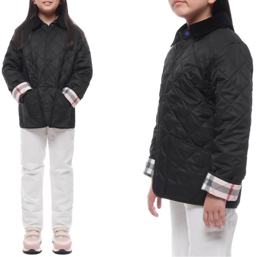 24FW 코듀로이 다이아몬드 퀼팅 재킷 (8092519 BLACK 24F)