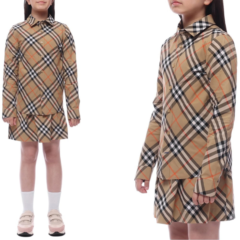 25SS 체크 셔츠 (8088966 SAND 25S)