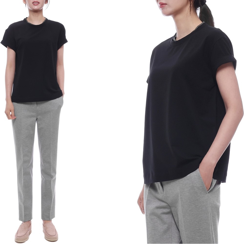 25SS 여성 모닐리 레이어드 반팔티셔츠 (M0T18BD200 C101 25S)