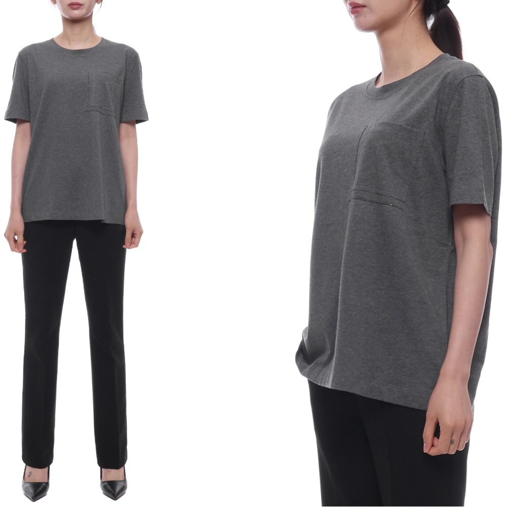 25SS 여성 모닐리 포켓 디테일 반팔티셔츠 (M0T81HA800 C080 25S)