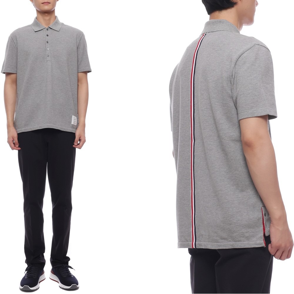 25SS 남성 센터백 스트라이프 폴로 반팔티셔츠 (MJP042A 00050 055 25S)