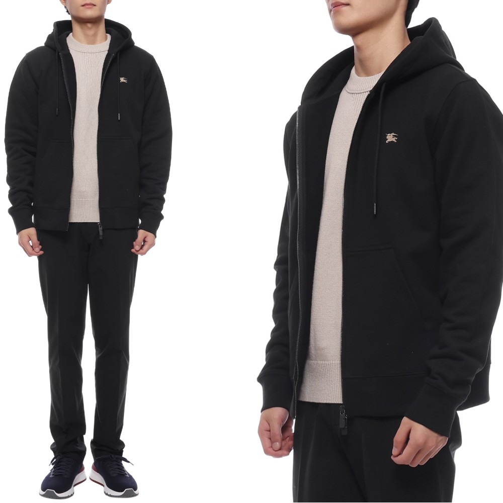 25FW 남성 EKD 자수 후드집업 (8112808 BLACK 25F)