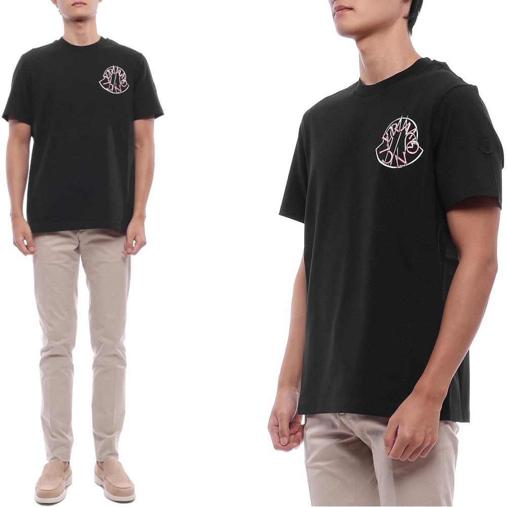25FW 남성 로고 프린트 반팔티셔츠 (8C00045 89AJS 998 25F)