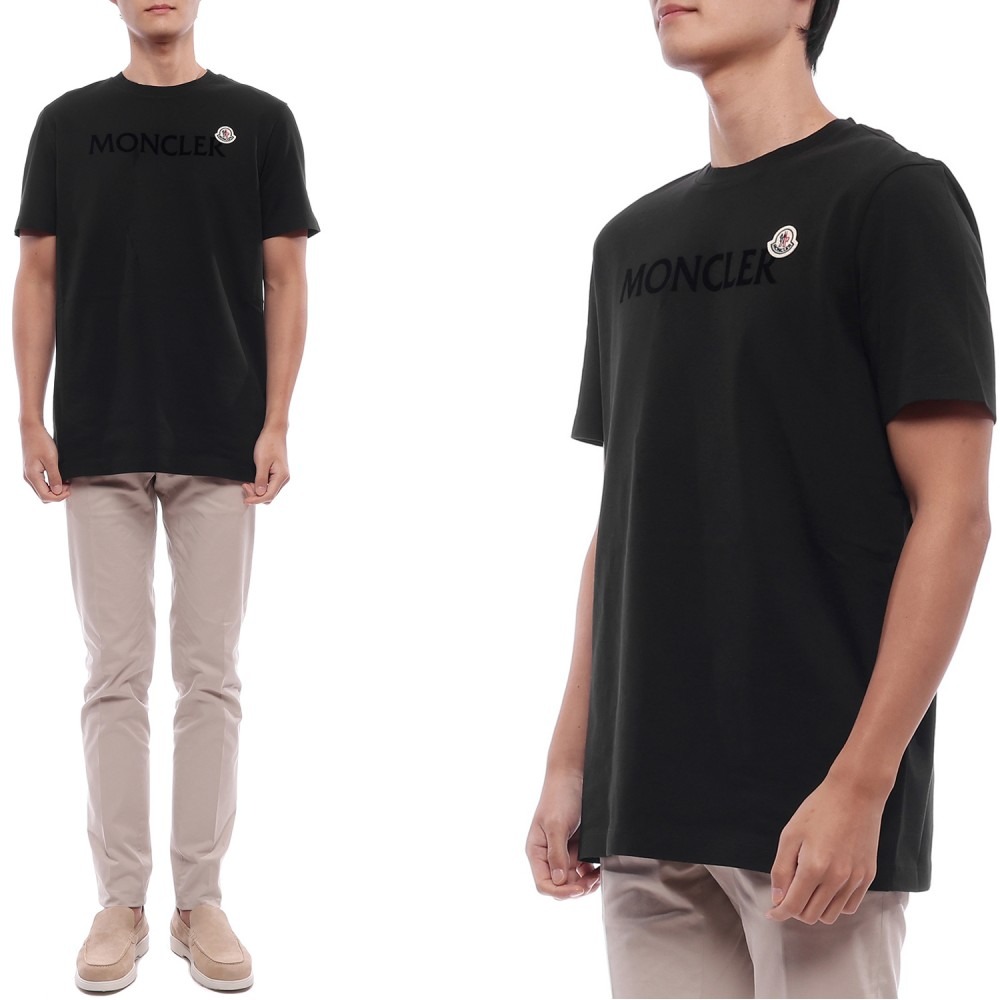 25FW 남성 더블 로고 반팔티셔츠 (8C00036 8390T 999 25F)
