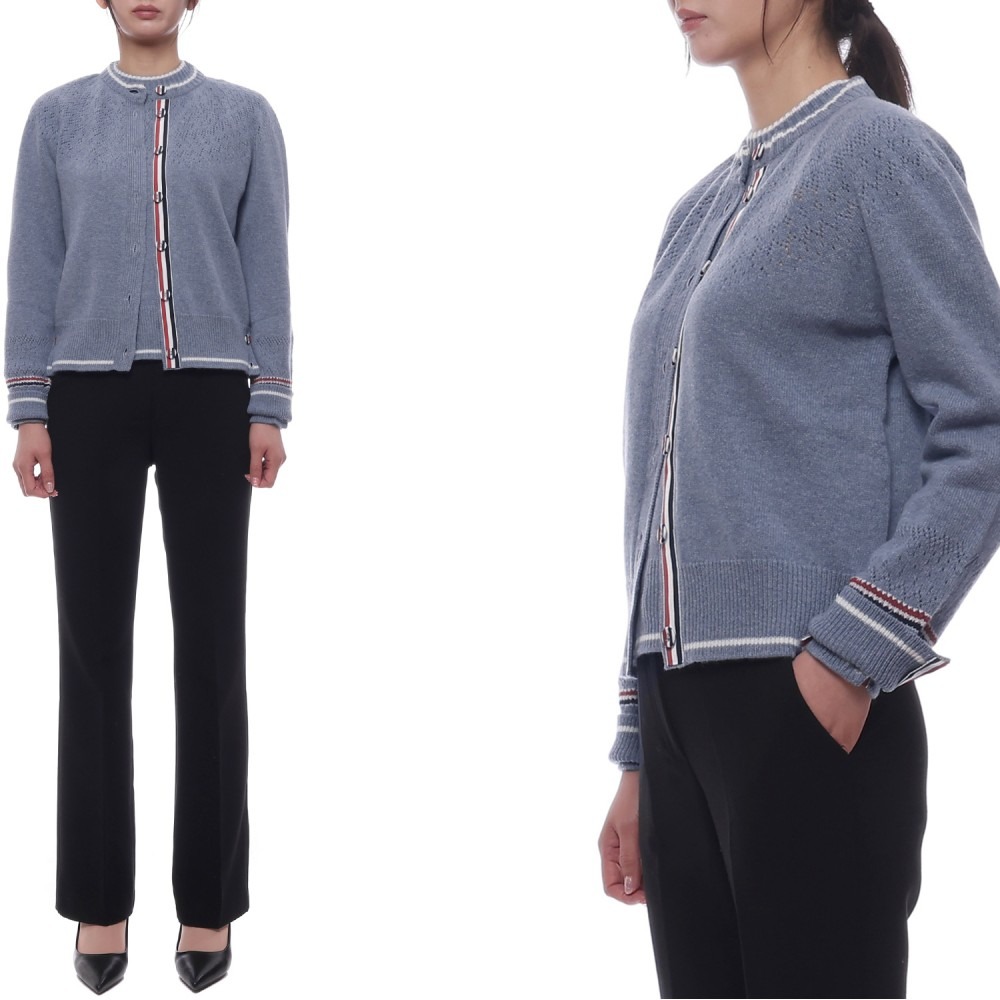 25FW 여성 포인텔 페어 아일 울 가디건 (FKC676A Y1029 440 25F)