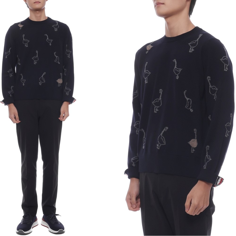 25FW 남성 구스 인타르시아 울 니트 (MKA558A Y1051 415 25F)