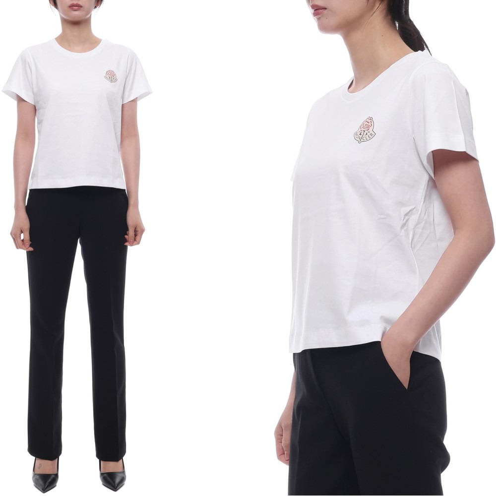 25FW 여성 로고 프린트 반팔티셔츠 (8C00023 89AJS 00A 25F)