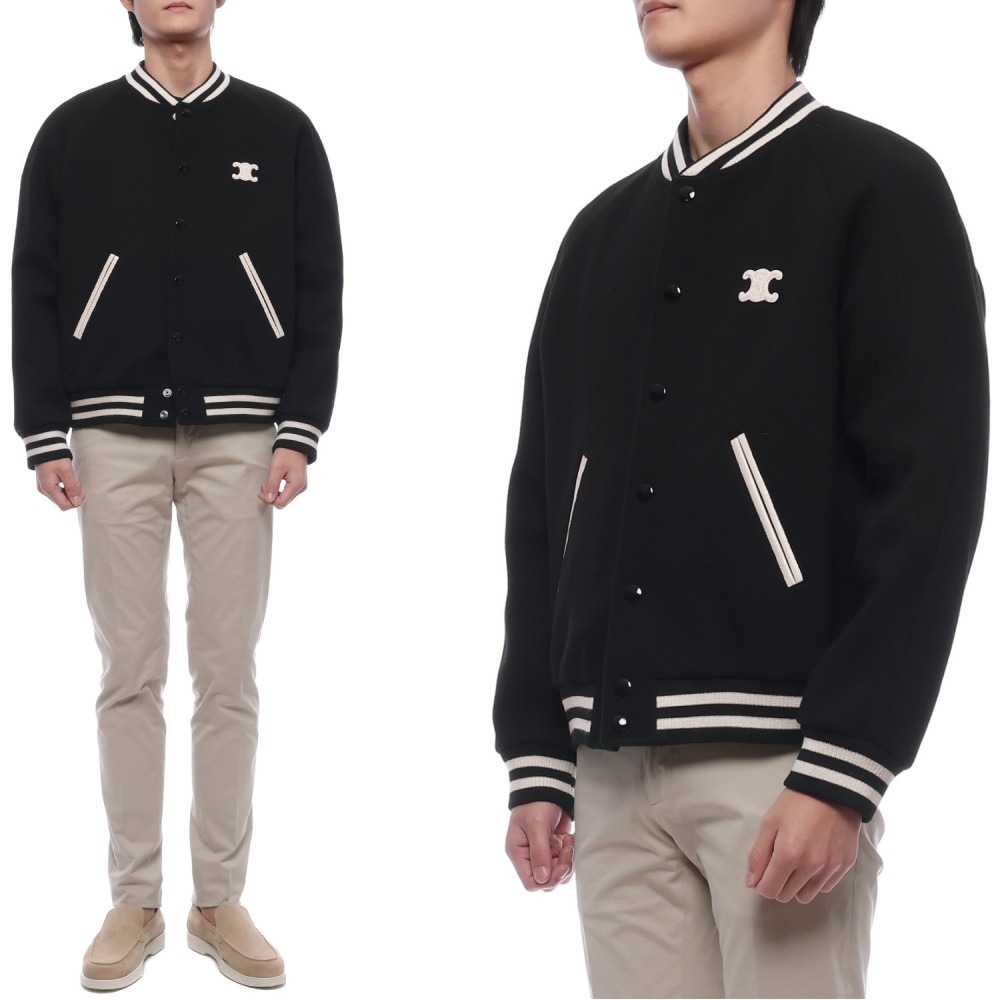 25FW 남성 텍스처드 울 트리옹프 테디 재킷 (RV0L4896C 38NO 25F)