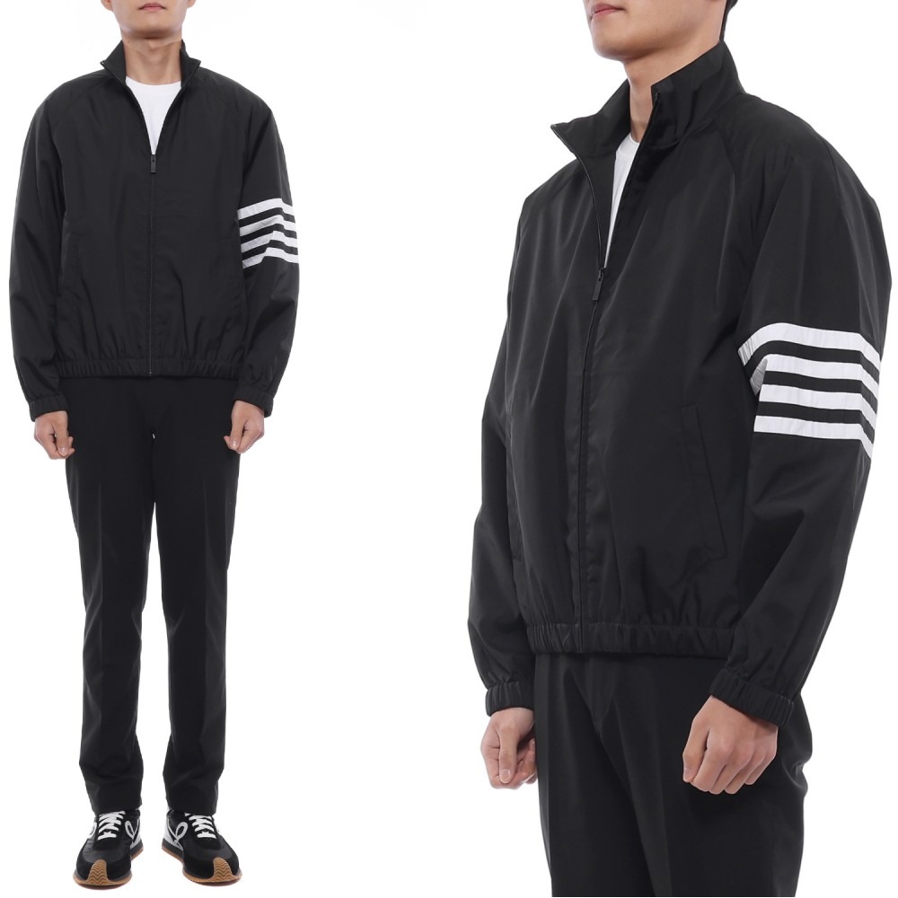 26SS 남성 사선 스트라이프 트랙 재킷 (MJU583C F1095 001 26S)
