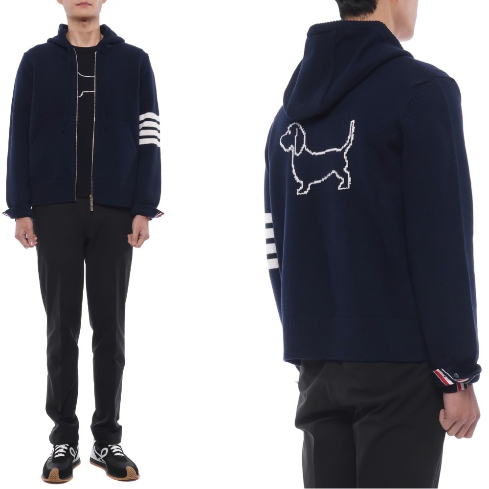 26SS 남성 헥터 인타르시아 울 후드집업 (MKT022A Y1029 415 26S)