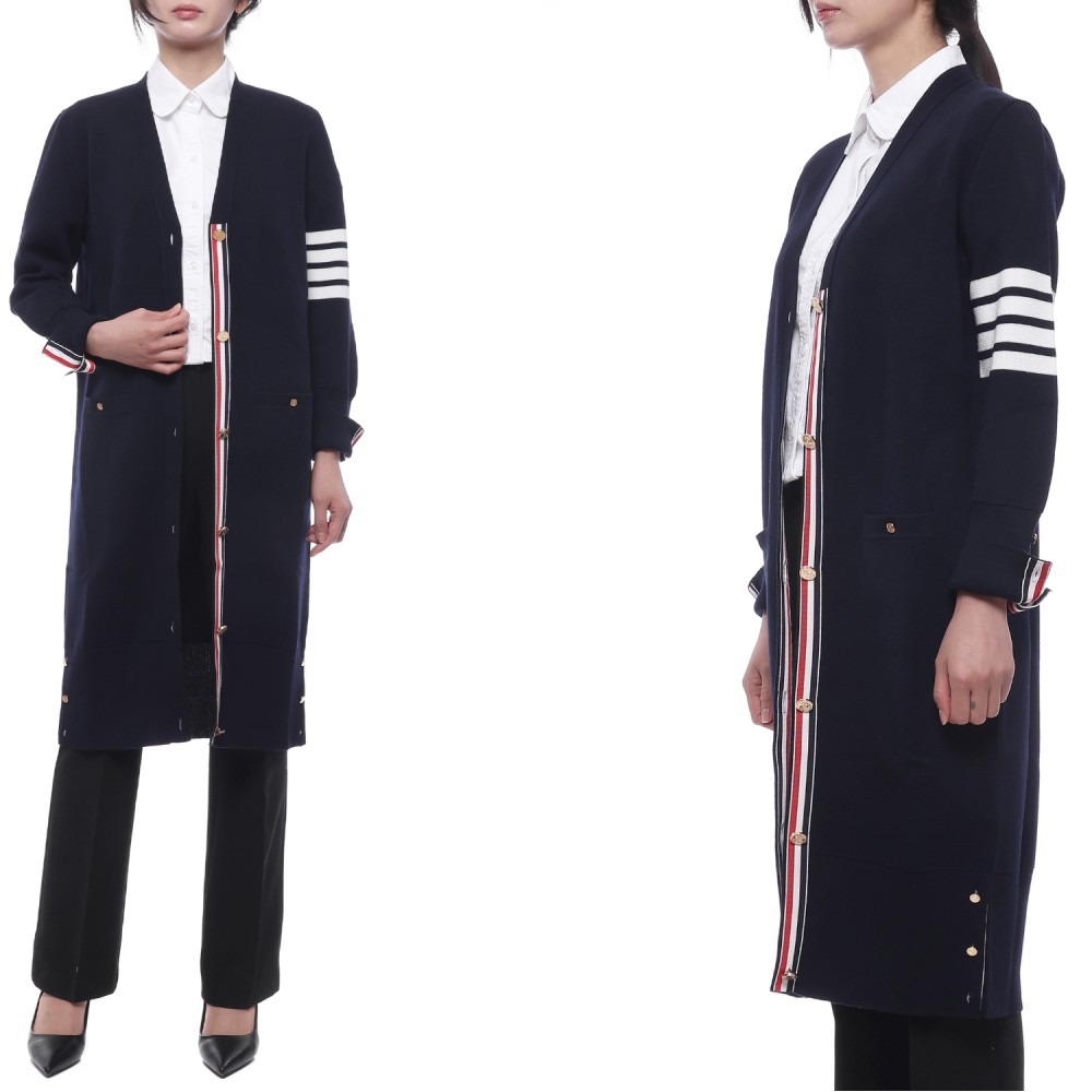 26SS 여성 사선 스트라이프 롱 가디건 (FKC289A 00014 415 26S)