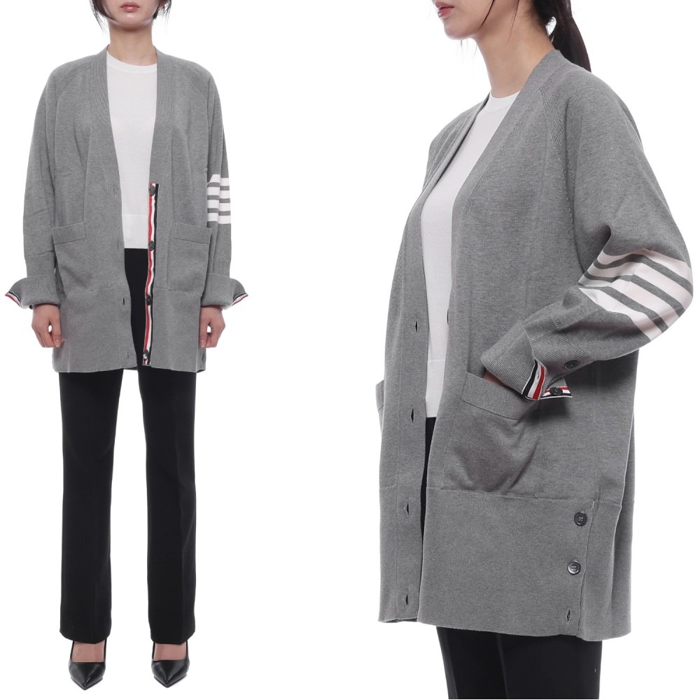 26SS 여성 사선 스트라이프 롱 가디건 (FKC424A Y3007 055 26S)