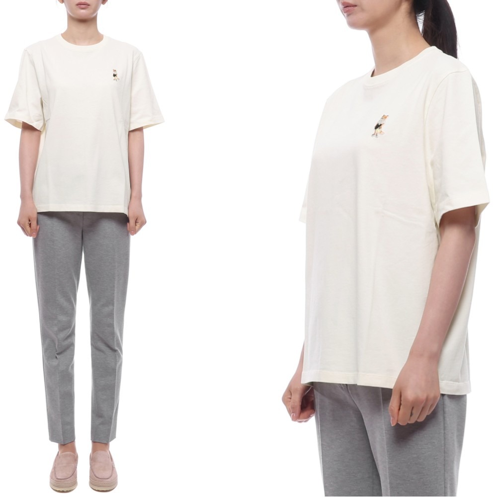 26SS 여성 드레스드 폭스 반팔티셔츠 (QW00114KJ0119 0443 26S)