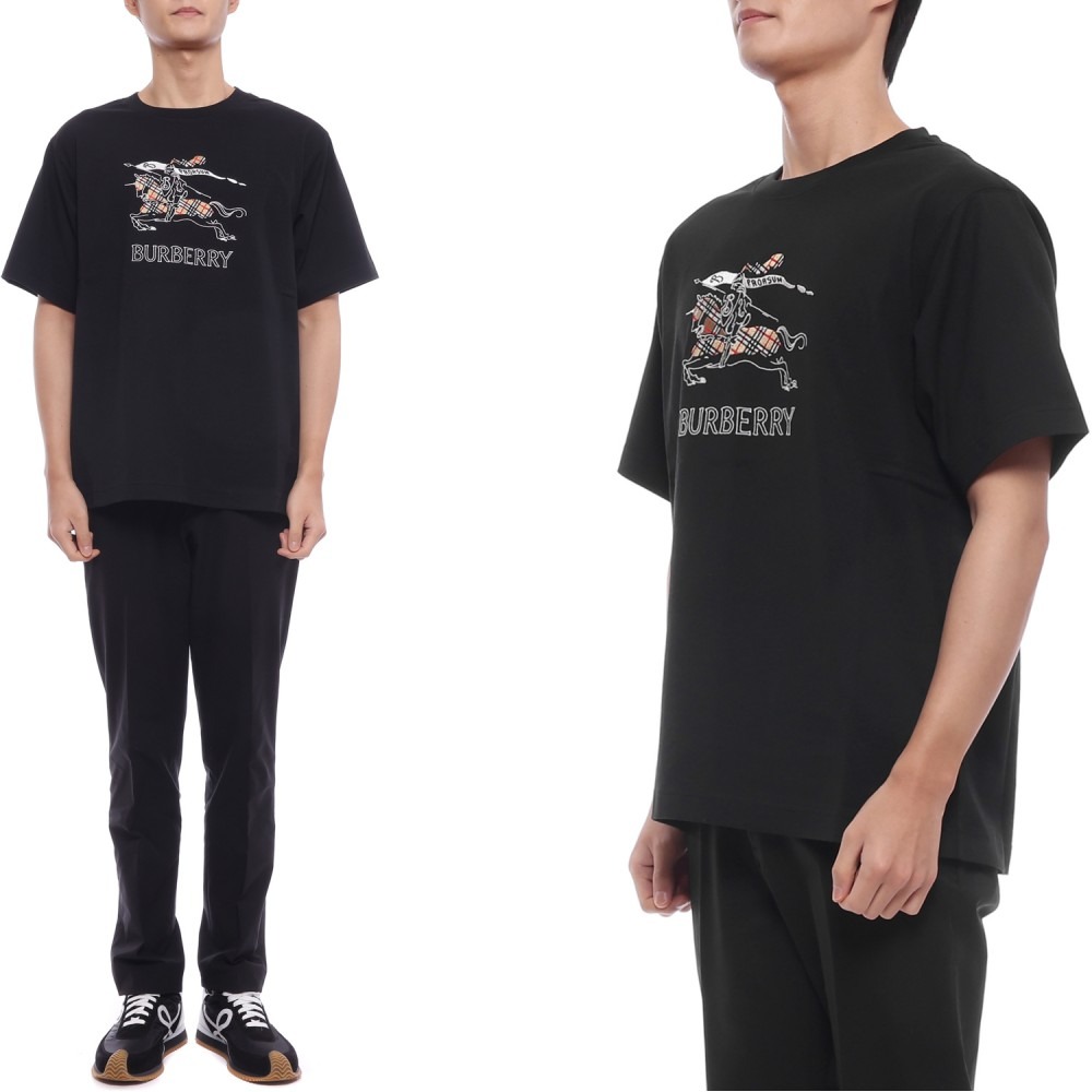 26SS 남성 EKD 자수 반팔티셔츠 (8121033 BLACK 26S)