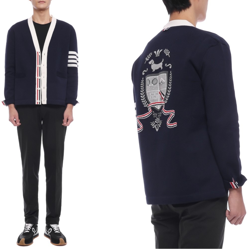 26SS Men's Diagonal Stripe Cardigan (MKC634A Y3043 415 26S)