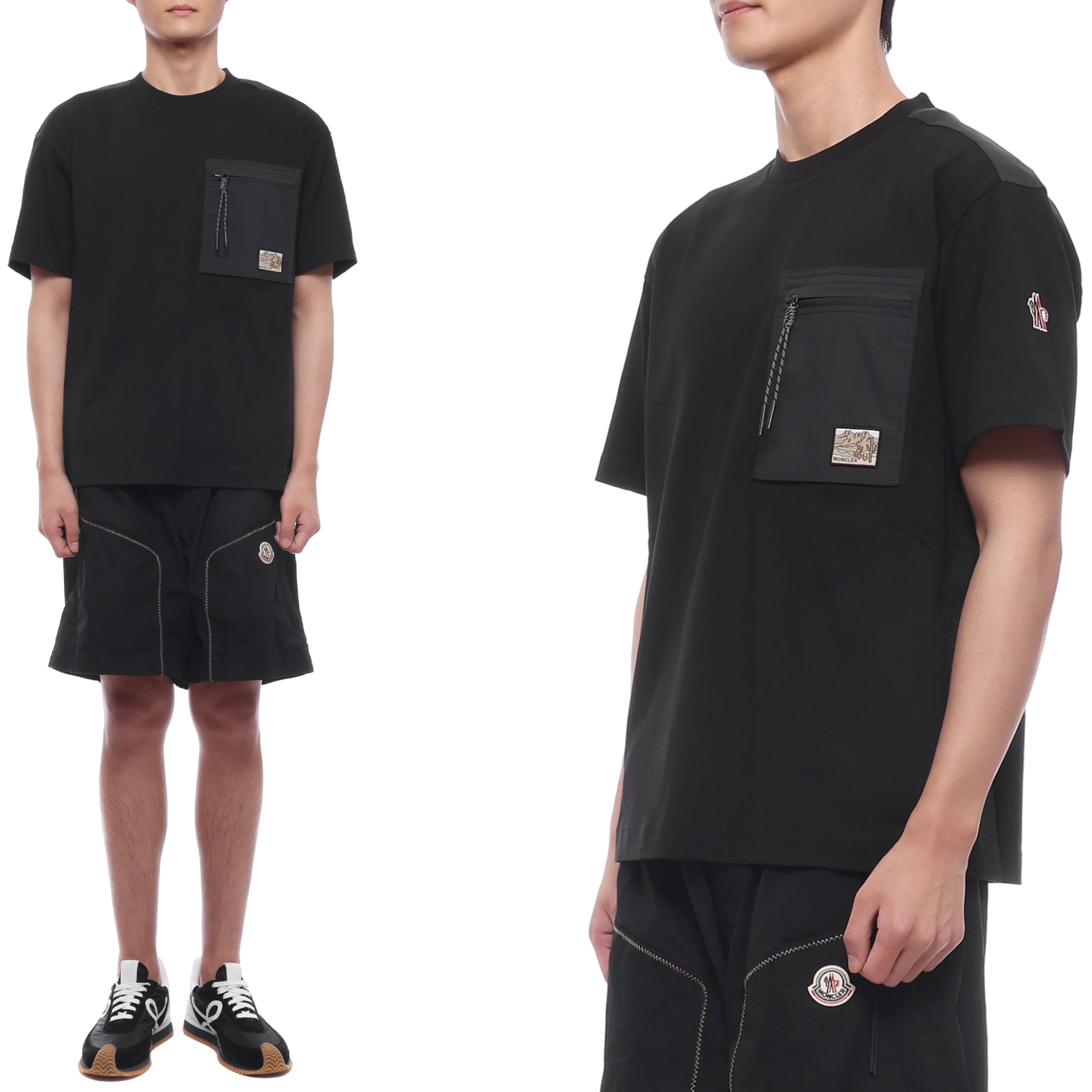 26SS Men's Logo Patch Pocket Short Sleeve T-Shirt (8C00018 89AZ9 999 26S)