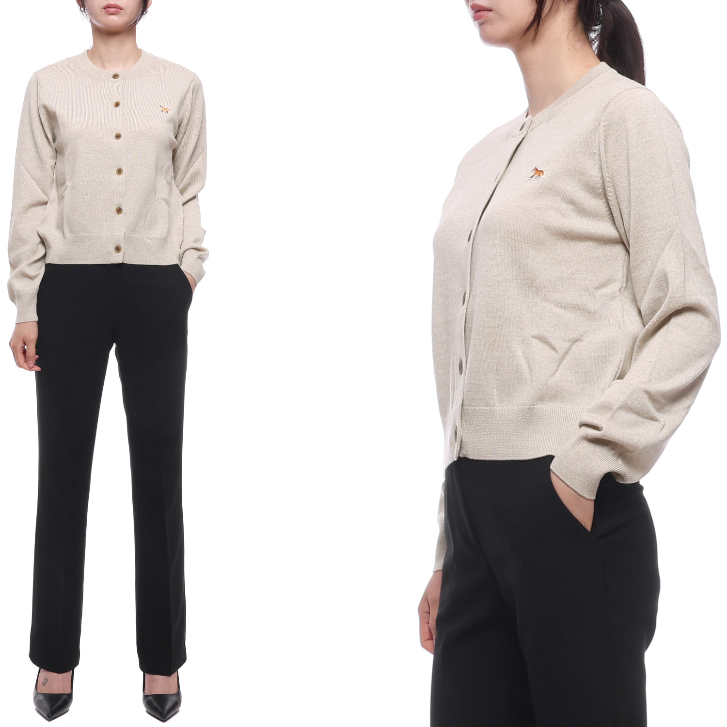 26SS 여성 베이비 폭스 울 가디건 (PW00502KT1181 H218 26S)