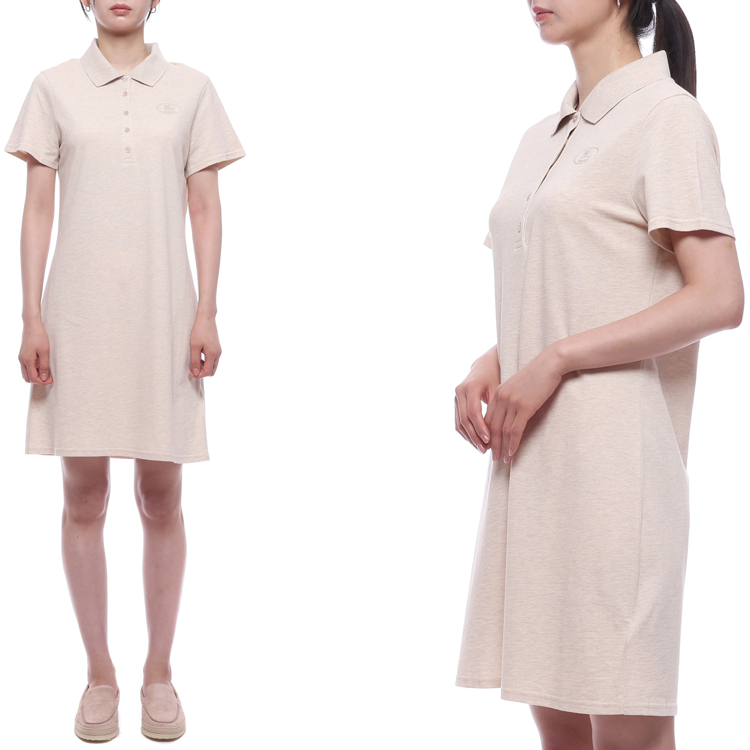 26SS 여성 폴로 셔츠 원피스 (8120784 BEIGE MELANGE 26S)