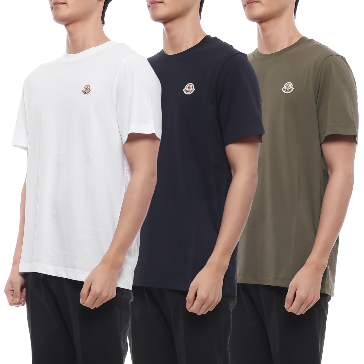 26FW 남성 로고 패치 반팔티셔츠 3PACK (8C00042 829H8 3P3 26F)