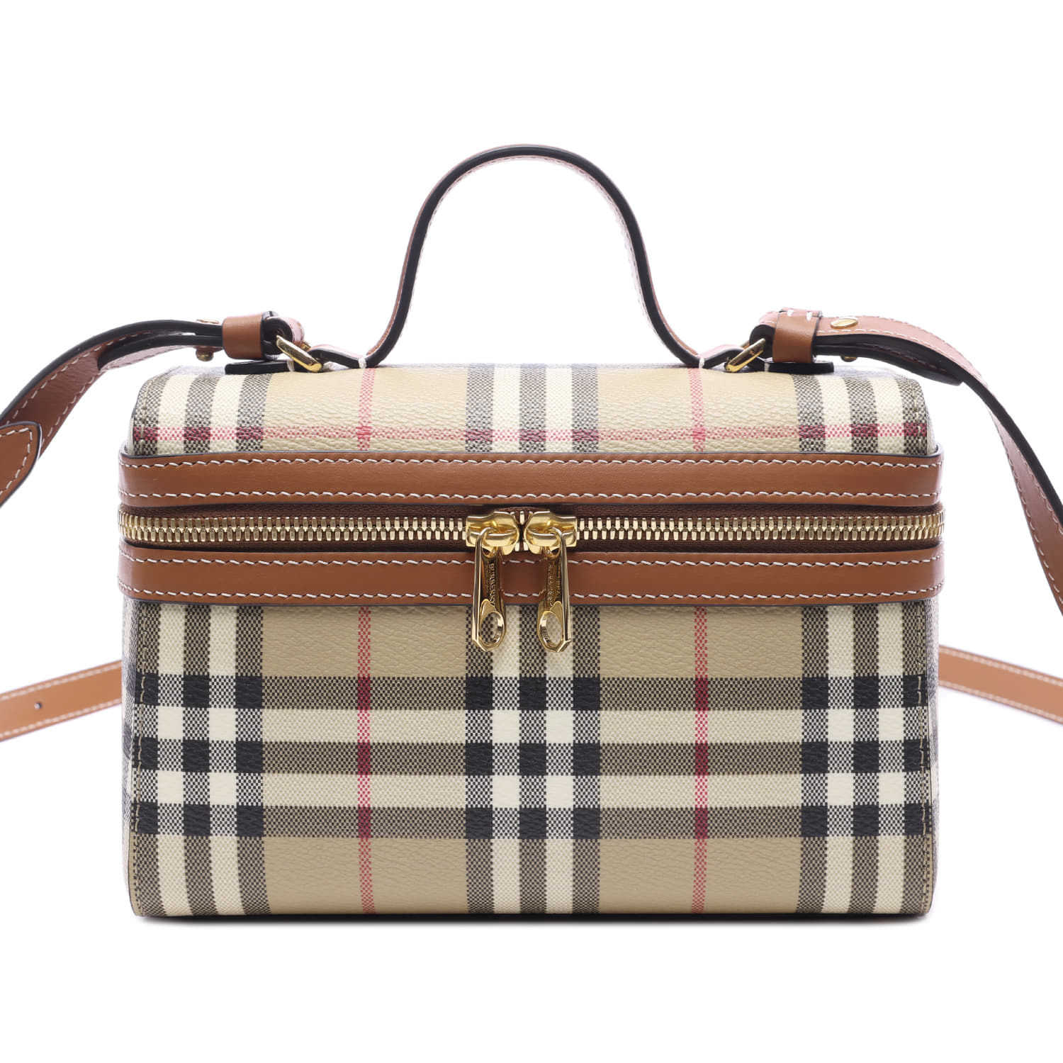 26FW 여성 체크 베니티 토트숄더백 (8120525 VINTAGE CHECK BRIAR BROWN 26F)