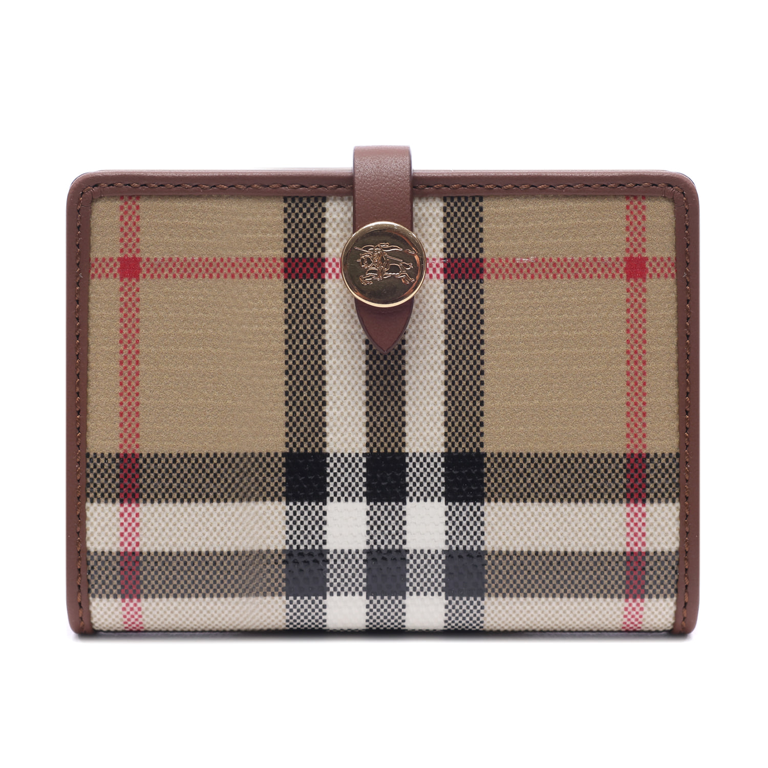 26FW 여성 체크 카드지갑 (8131243 ARCHIVE BEIGE 26F)