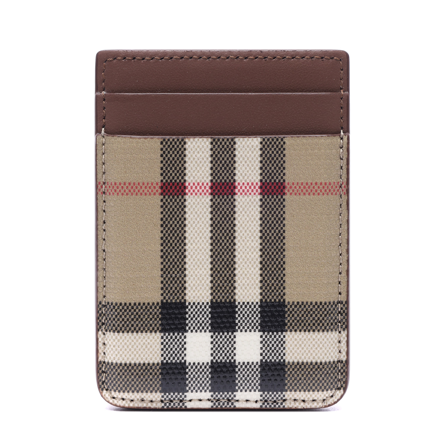 26FW 남성 체크 마그네틱 카드지갑 (8130228 VINTAGE CHECK 26F)