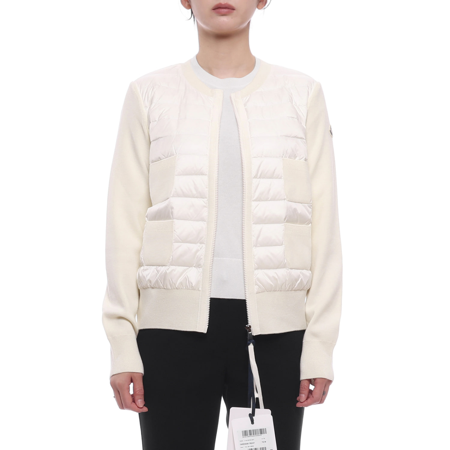 26FW 여성 니트 믹스 패딩 점퍼 (9B51000 A9018 034 26F)