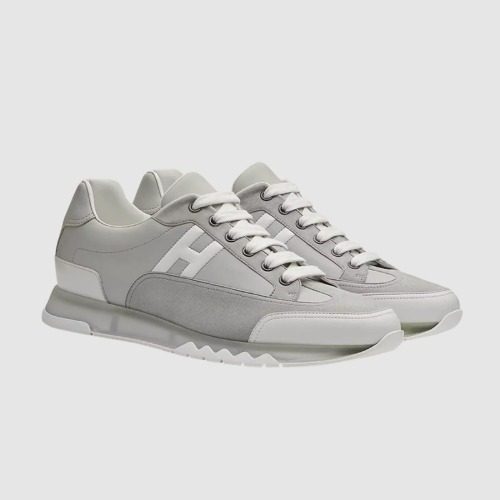 HERMES νΈλ μΌ Sneakers Calfskin White κ·Έλ μ΄