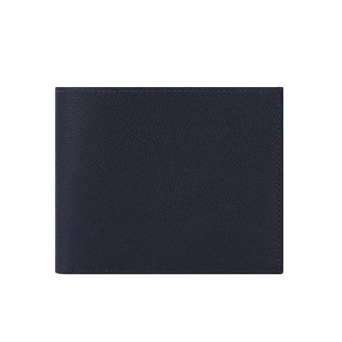 HERMES ์ํฐ์ฆ Twill Bifold Wallet Calfskin ๋คํฌ Navy