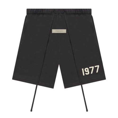 피어 오브 갓 에센셜 1977 스웨트 쇼츠 반바지 아이언 블랙