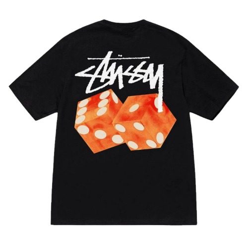 스투시 다이스 아웃 반팔 티셔츠 블랙