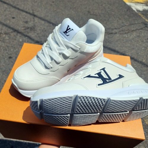 25FW / LOUIS VUITTON LV Classic Calfskin Sneakers White