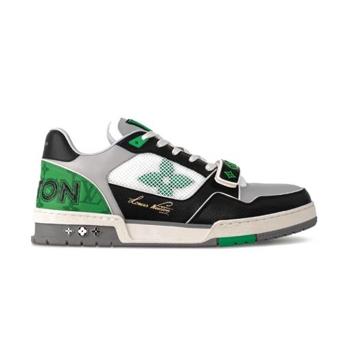 LOUIS VUITTON LV Monogram Calfskin Trainer Sneakers