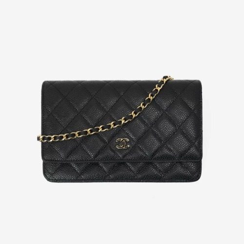 CHANEL WOC Classic Chain Wallet μΊλΉμ΄μ€ν¨ Gold-Tone