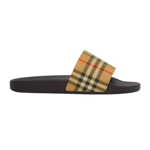 BURBERRY Slippers Vintage Check Print Slides Archive 베이지