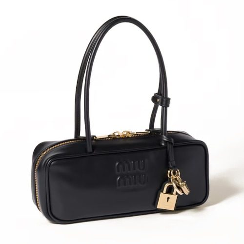 ๋ฏธ์ฐ ๋ฏธ์ฐ Calfskin ๋ณด Bag Black Small
