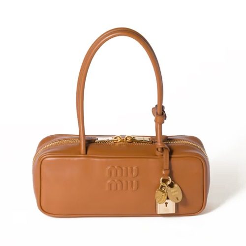 λ―Έμ° λ―Έμ° Calfskin 보 Bag μ½λ λΈλΌμ΄ Small