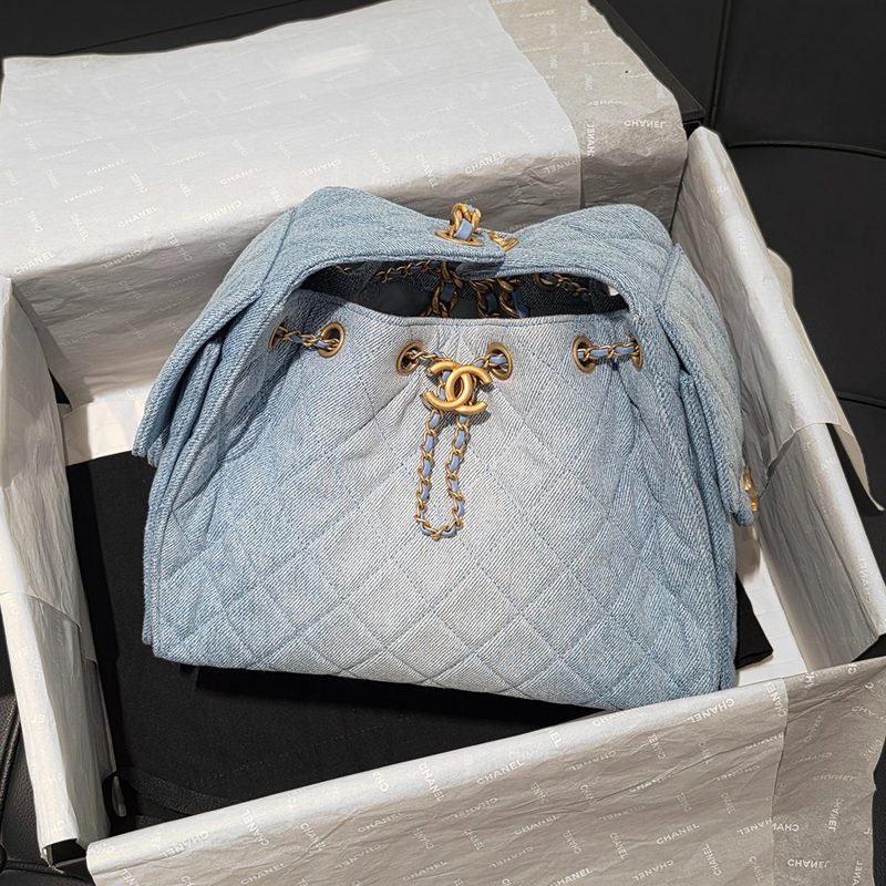 CHANEL 25Bag μμλ Denim Gold Chain νΈλ³΄λ°± Small