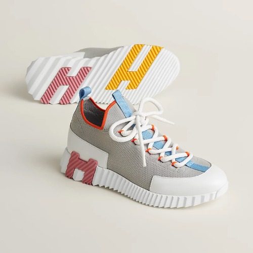 HERMES 리ννΈ Slip-On Sneakers Knit Calfskin κ·Έλ H νν¬ μλ‘μ°