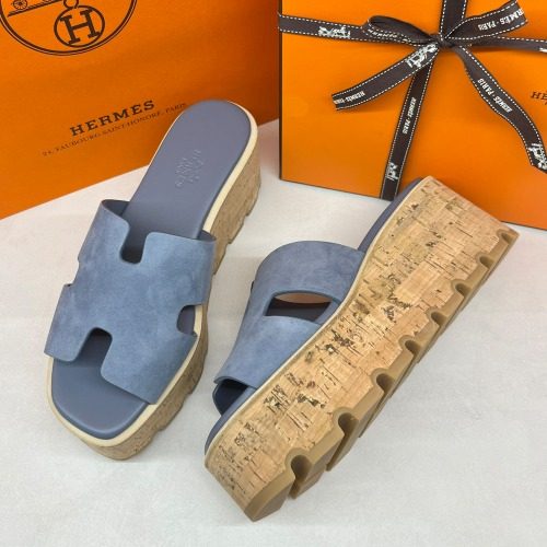 HERMES μ¨μ§ν μμ 30 Sandals Calfskin Suede λΈλ£¨