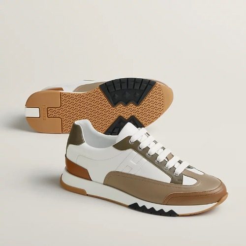 HERMES νΈλ μΌ Sneakers Calfskin λΈλΌμ΄ Multi Color