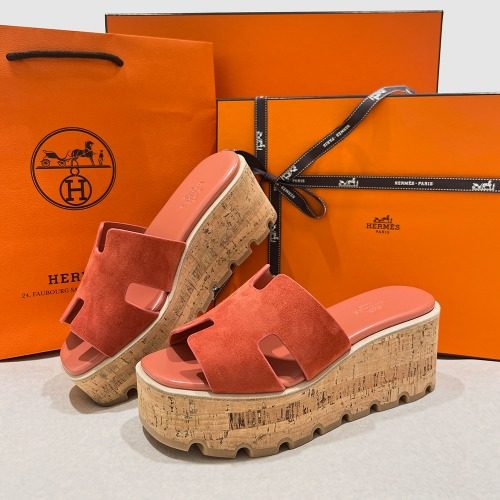 HERMES μ¨μ§ν μμ 30 Sandals Calfskin Suede Rose Red