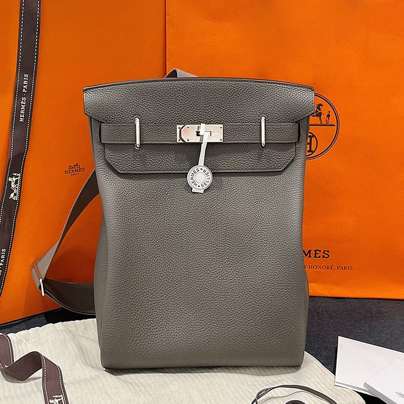 HERMES 핵아도 GM Backpack 토고 & 팔라듐 하드웨어 그리 에땅