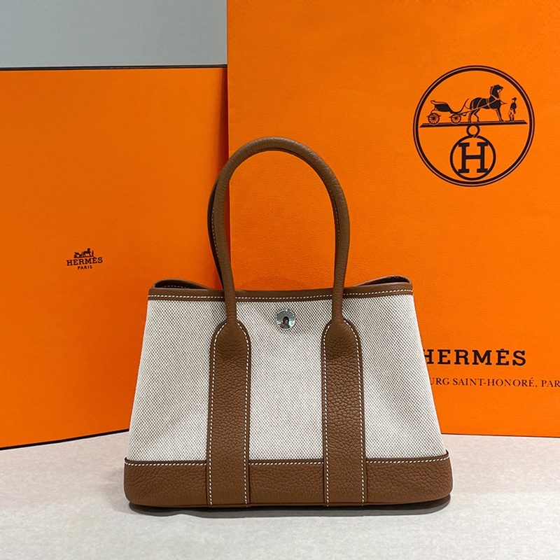 HERMES ๊ฐ๋ ํํฐ 23 Bag ์ํฌ๋ฃจ Gold Tote Bag