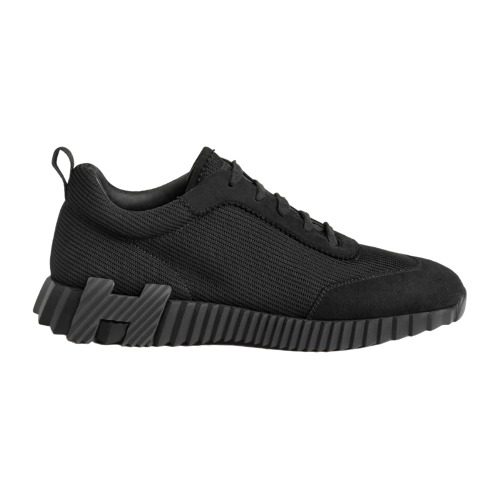 HERMES λ°μ΄μ± Suede Calfskin Black H Black Sneakers