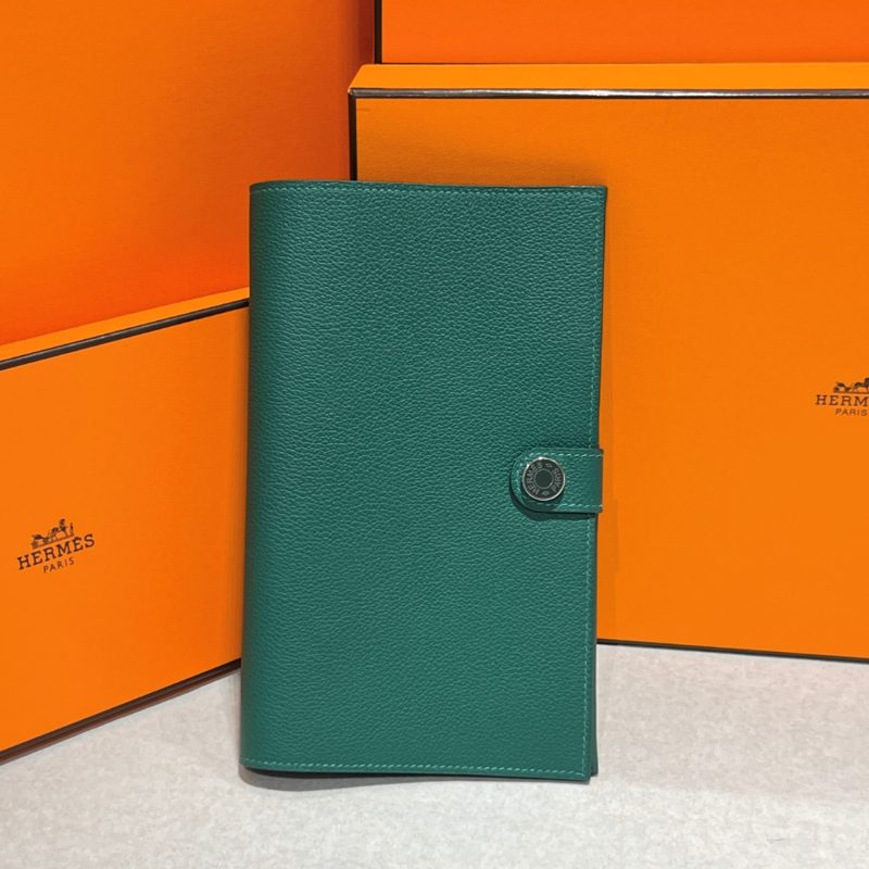 HERMES RMS Long Wallet Pouch κ·Έλ¦° νλΌλ νλμ¨μ΄