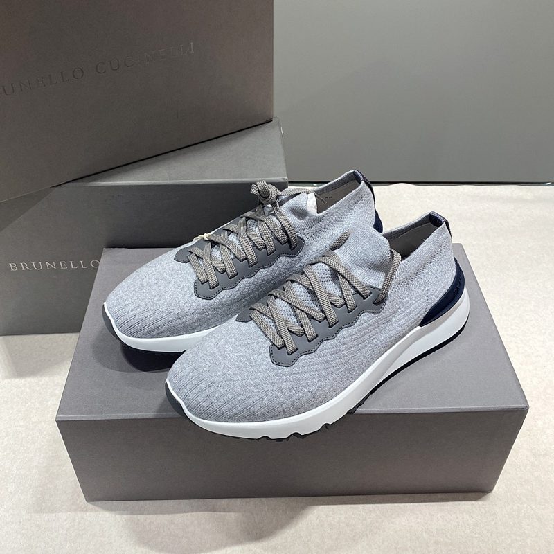 ๋ธ๋ฃจ๋ฌ๋ก ์ฟ ์น๋ฌ๋ฆฌ Sneakers / Cotton Knit ์ธ๋ฏธ ํด๋ฆฌ์ฌ๋ Calfskin Runner ๊ทธ๋ ์ด