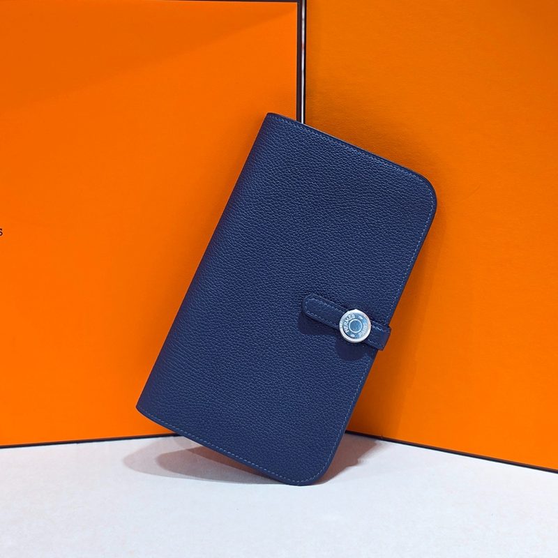 HERMES Long Wallet / λκ³€ λμ€ Long Wallet ν κ³ Navy νλΌλ νλμ¨μ΄