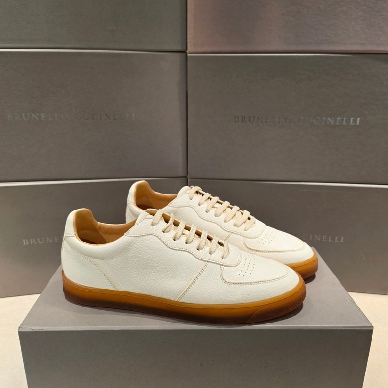 λΈλ£¨λ¬λ‘ μΏ μΉλ¬λ¦¬ Grain Leather Sneakers White